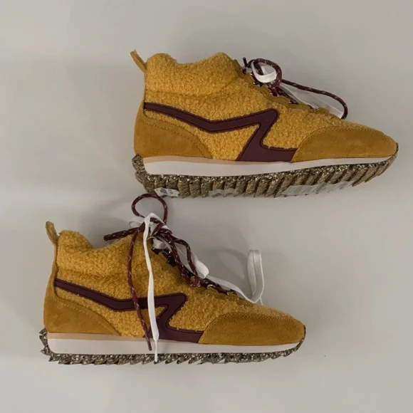 Rag & Bone | Retro Hiker Faux Shearling High Top Sneakers EU 38.5 US 8-8.5 NWT - Picture 5 of 12
